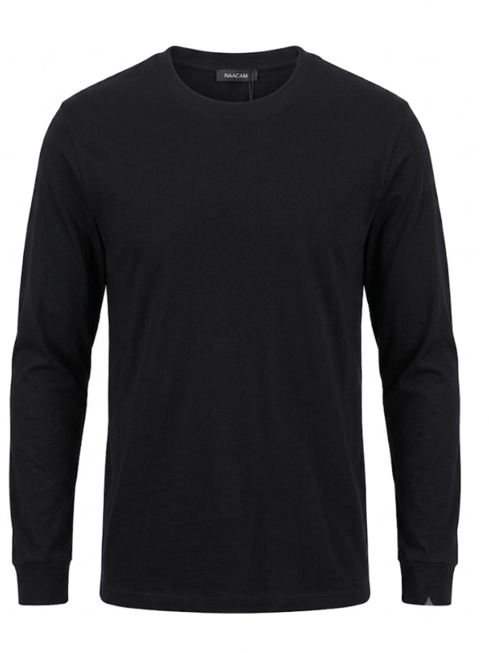 NAADAM Black Long Sleeve Crewneck Shirt Men Cotton XXL NWT